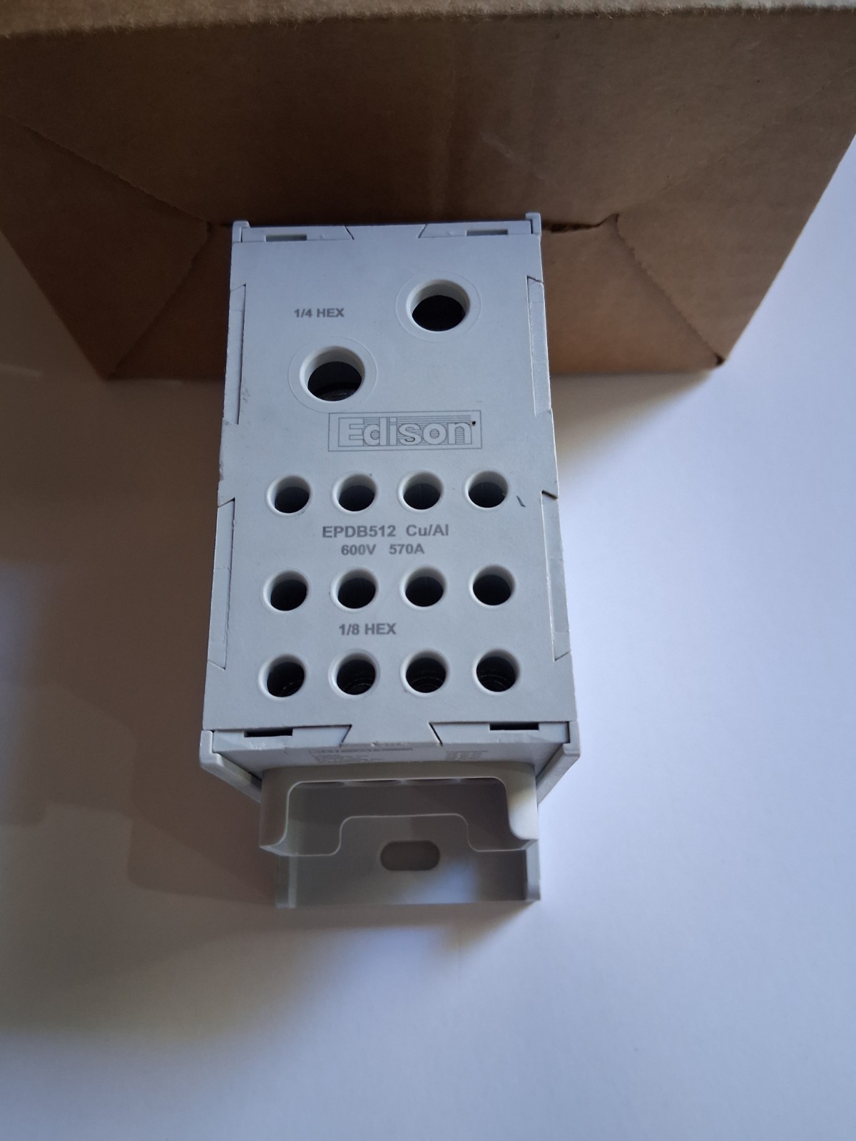 Edison EPDB512 Enclosed Power Distribution Block 1 Pole 570A 600V Terminal