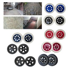 Roues Roulettes Caoutchouc Roues Absorption des Chocs Fonctionnement Lisse Rési