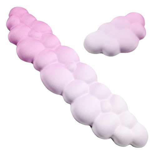 Poggiapolsi per tastiera Tappetino per mouse Supporto per poggiapolsi Poggiabraccio ergonomico Tappetini per mouse cloud e supporto per poggia tastiera per ufficio  7