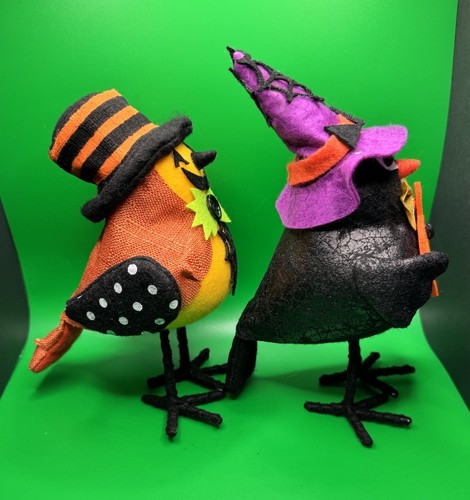 2021 Amici Piumati Halloween Tessuto Uccellini Walgreens? Zucca Gatto Nero 2 Pezzi - Foto 2 di 4