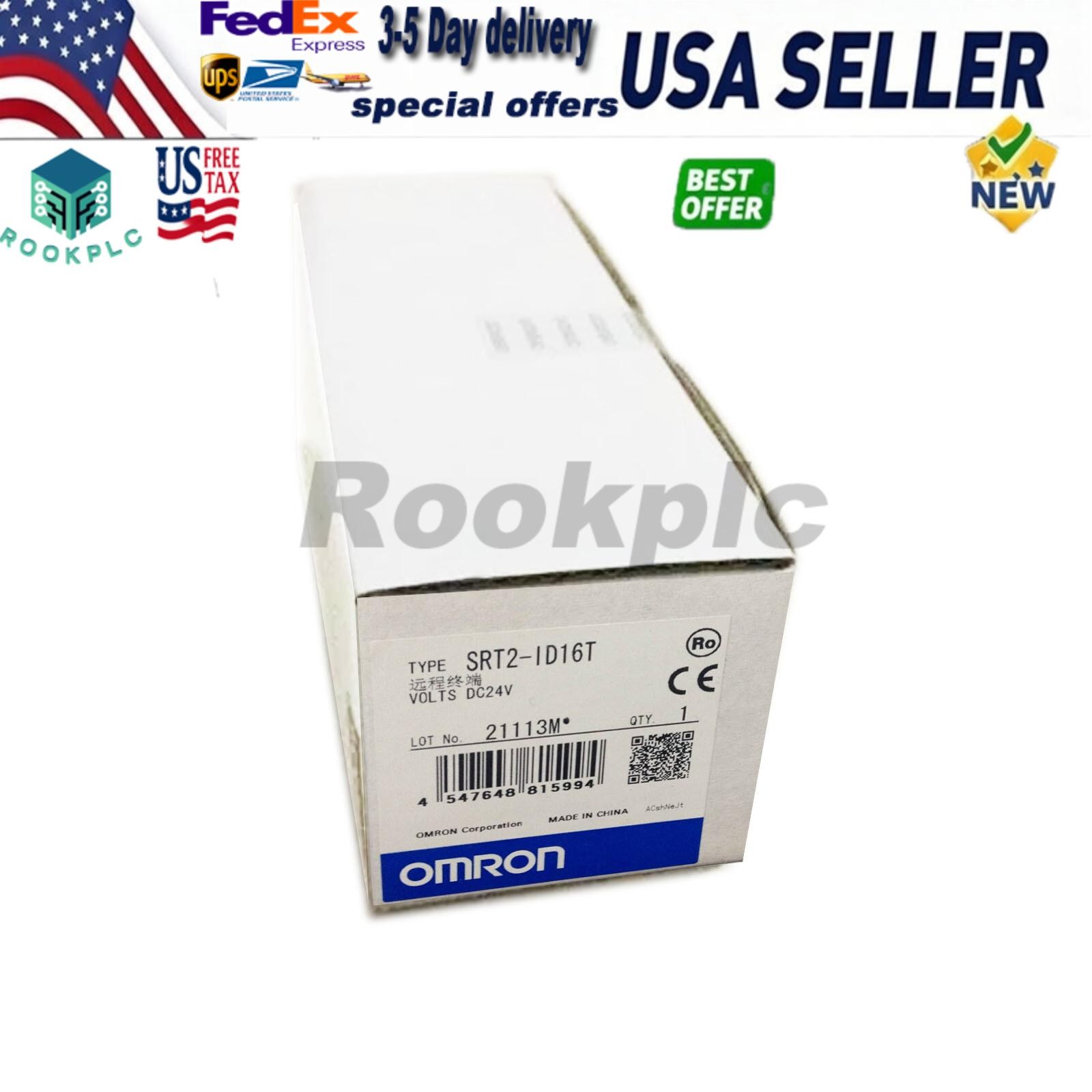OMRON SRT2-ID16T TRANSISTOR REMOTE TERMINAL BLOCKS PLC MODULE NEW