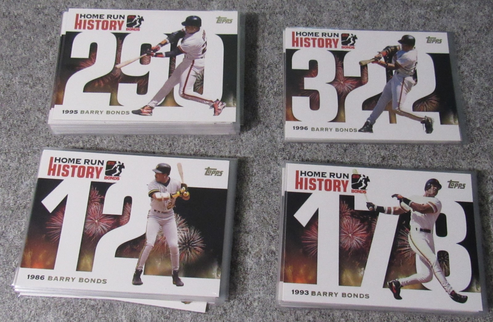 2005 Topps  Barry Bonds Home Run History 1 - 249 You Pick Free Shipping