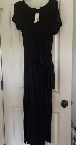 Livi By Olivia Rae Black Round Neck Women's Midi Dress Size XL - Picture 2 of 5