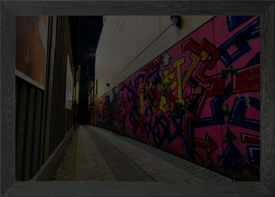 Sackgasse gerahmtes Wandbild Poster Leinwanddruck Bild