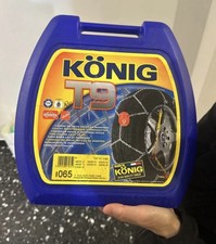 CATENE DA NEVE KONIG T9 9mm GRUPPO 45 OMOLOGATE MONTAGGIO RAPIDO R14 R15