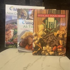 set of 3 Weight Watchers books New Complete Cookbook Lot of Ring Binders