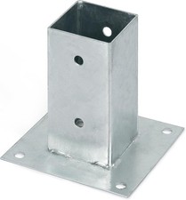 Galvanised Screw On Post Sleeve 71 x 71mm Square Timber Fence Support