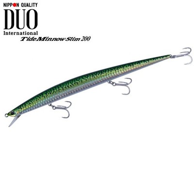 DUO Ultimate Long Minnow Floating Lure TIDE MINNOW SLIM 200 AHA0263 Green