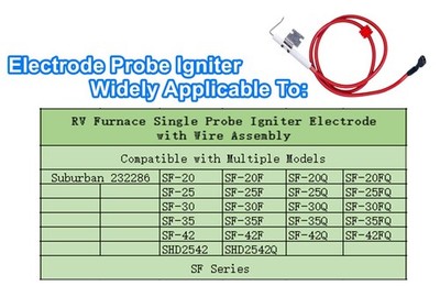 RV Furnace Igniter Electrode 232286 for Suburban SF-20 SF-25 SF-30