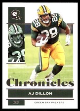 AJ Dillon 2021 Panini Chronicles #39 Packers NFL READ FREE SHIPPING AutographDen