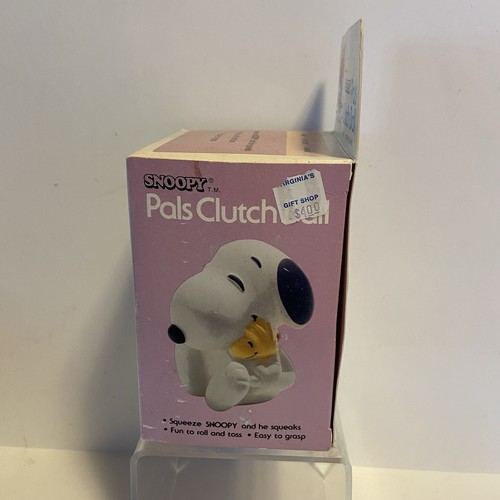 Snoopy Woodstock Pals Clutch Ball Peanuts Baby Toy Squeaks MIB Vintage - Picture 9 of 9