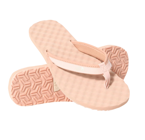 Women The North Face Base Camp Mini Ii Flip-Flops Crème Pink Thongs - Picture 2 of 7