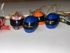 NASCAR Christmas Ornaments Bears Helmets Cars Super Cute Lot Of 20