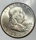 1960 Choice Uncirculated US Franklin SILVER Half Dollar! "Philadelphia" Mint!