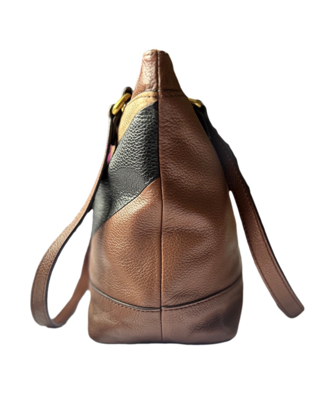 Fossil Multicolor Patchwork Leather Shoulder Bag … - image 8