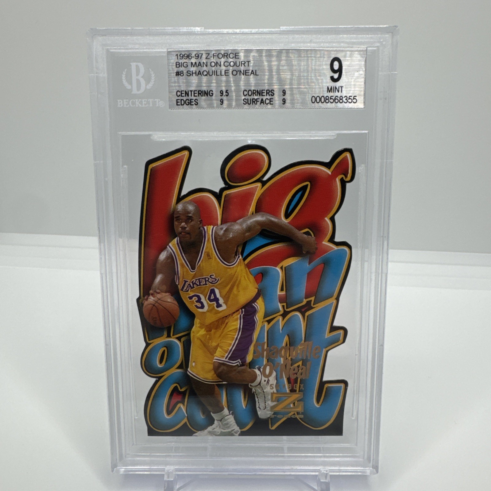 Shaquille O'Neal 1996 Skybox Z-Force #8 Big Men on Court Price