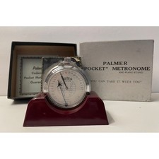 Vintage Palmer Cadencia Pocket Metronome Swiss Made Home Watch Co with Box Stand