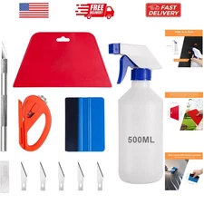 Window Tint Application Tools Kit, 5 Pcs Vehicle Glass Protective Film Instal...