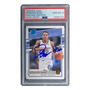 Desmond Bane Signed 2020 Donruss Rated Rookies #240 Rookie Card PSA/DNA Gem MT view 3