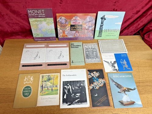Art Brochures Vintage ephemera Sculpture 1960 Battersea Couthauld 1948 LOT x14