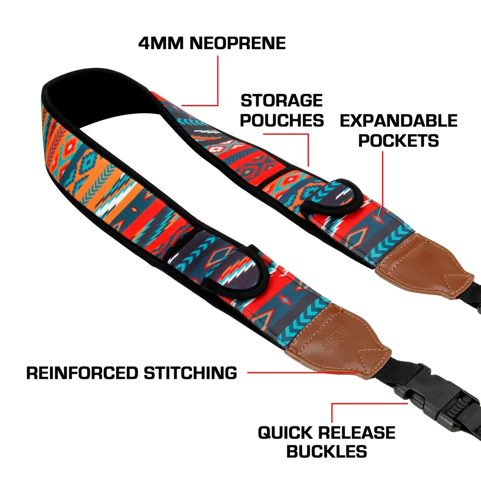 Шейный ремень для фотоаппарата с карманами для хранения аксессуаров - Изображение 4 из 4