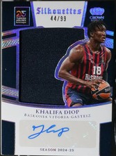 2024-25 Panini Crown Royale EuroLeague - Silhouettes Basketball Khalifa Diop  NM