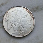 1 oz Indian/Buffalo Silver Round .999 Fine Bullion 1 Troy Ounce some toning!