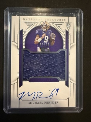 #ad 2024 Panini National Treasures Collegiate Michael Penix Jr. #42 99 $110.00