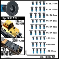 TSA® 36pc Red Dot Screw Kit – Compatible with P365 P320 – RMR, RMSc, DPP, Romeo