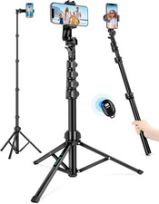 71" Tripod for Iphone, Phone Tripod Selfie Stick with Remote, Cell Phone Tripods