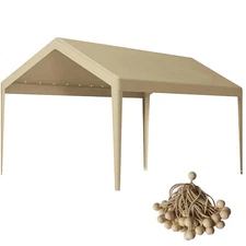 12 X 20 FT Carport Replacement Cover, Heavy Duty Car Tarp Canopy Tent Garage Top