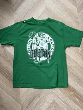 Vintage Boston Celtics T-Shirt UNK 2008 Era Big 4 Pierce Garnett Rondo Allen S