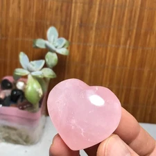 Wholesale Polished Pink crystal Heart Specimen Healing 42-37-21mm A2839