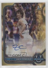 2021 Bowman U Chrome Prospect Gold Lava Refractor 16/50 Zach Clemence Auto u6m