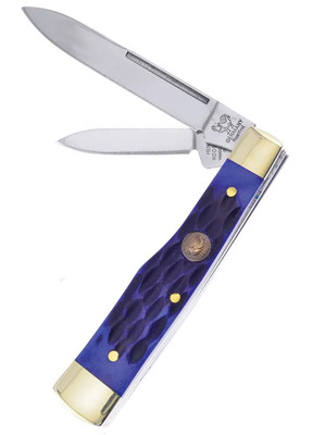 Hen & Rooster Int Gun Stock Pocket Knife Satin 1.4116 Steel Blades Bone Handle