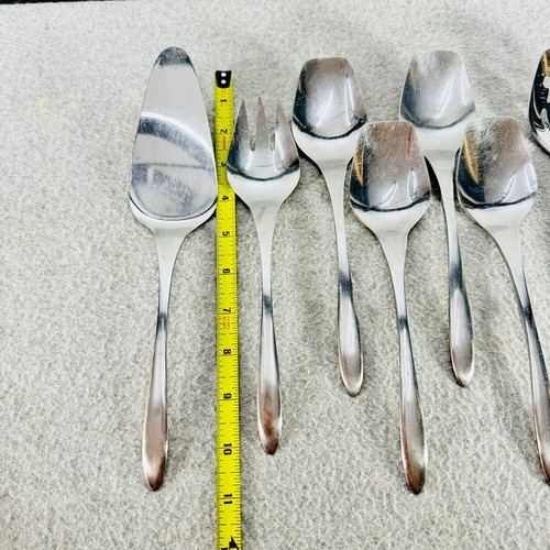 Playboy Flatware 7 pcs Serving Spoon Fork Cake Server Stainless Steel Vintage - Picture 7 of 15