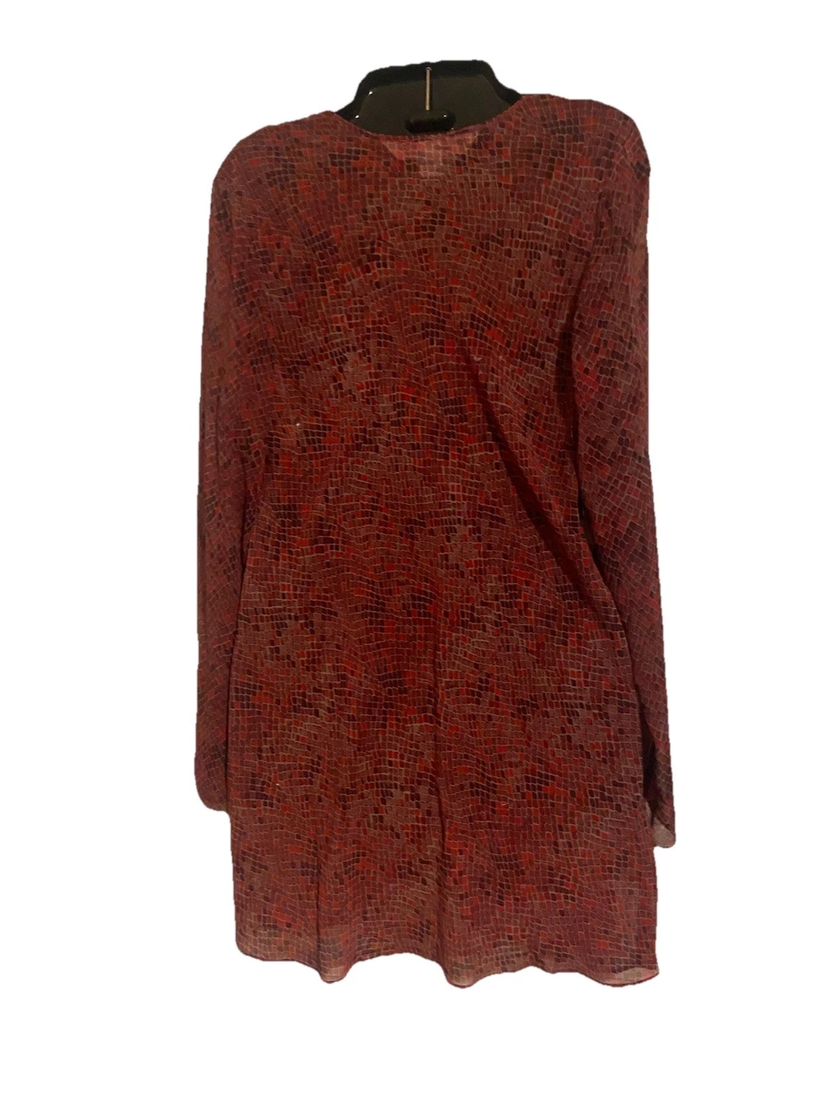 UNDERCOVER Abito copricostume Victoria's Secret Y2K vintage rosso stampa serpente chiffon lingerie SM