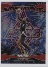 2024 Panini Prizm WNBA Fireworks Red Prizm 4/99 A'ja Wilson #2 00zd