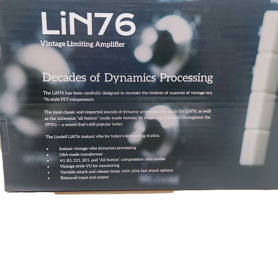 Lindell Audio LIN76 Vintage Limiting Amplifier New !!! - Image 2 of 4