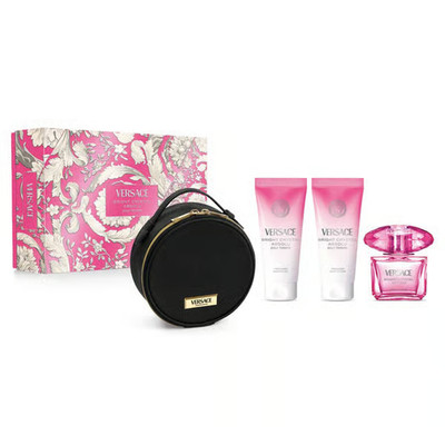 Versace Bright Crystal Absolu 3oz EDP  + 3.4oz Shower Gel + 3.4oz Lotion + Bag