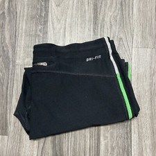 NIKE Dri-Fit Stretch Waist Black Activewear Capri Pants Youth Size Medium