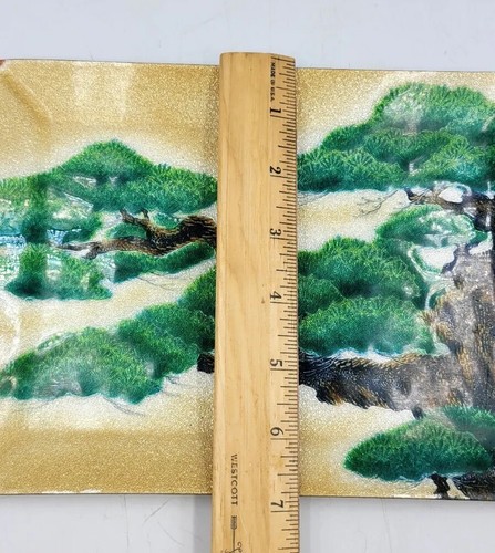 Inaba Cloisonne Enamel Ware Ornamental Plate Bonsai Tree READ Vintage - Picture 16 of 16