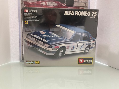 KIT MODELLINO 1:24 BURAGO METALLO PRESSOFUSO ALFA ROMEO 75