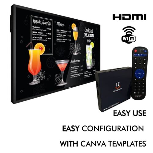 Digital Signage Player UHD Digital Signs or Menu Boards, Software w/ 11gb space - Picture 3 of 10