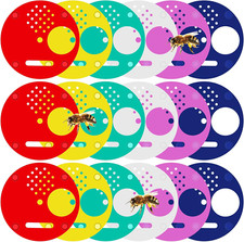 60 Pcs Plastic Bee Hive Entrance Discs for Beekeeping Equipment and Traps