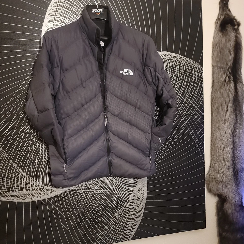Chaqueta de plumón The North Face Fuseform Dot Matrix gris talla M $315 Foto 3 de 4