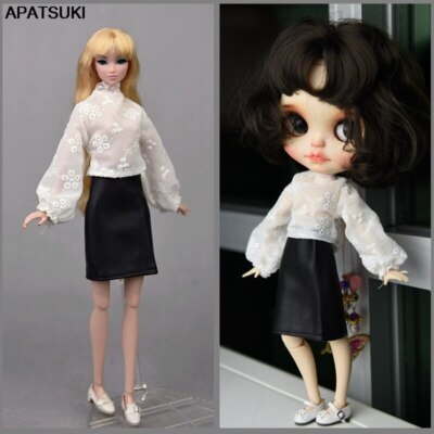 Mode Kleidungsset für Barbiepuppe Outfits Oberteile Rock Shorts für Blythe Puppe