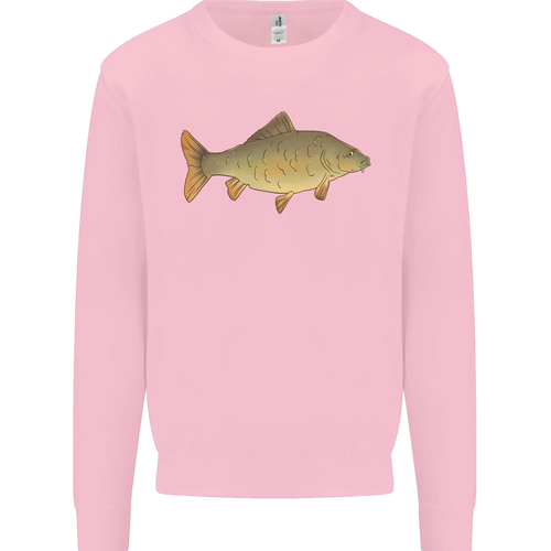 A Carp Fish Fishing Fisherman Kids Sweatshirt Jumper - Picture 9 of 92