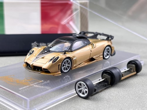 CM 1:64 Gold Carbon Imola Racing Sports Model Diecast Metal Car - Picture 1 of 10