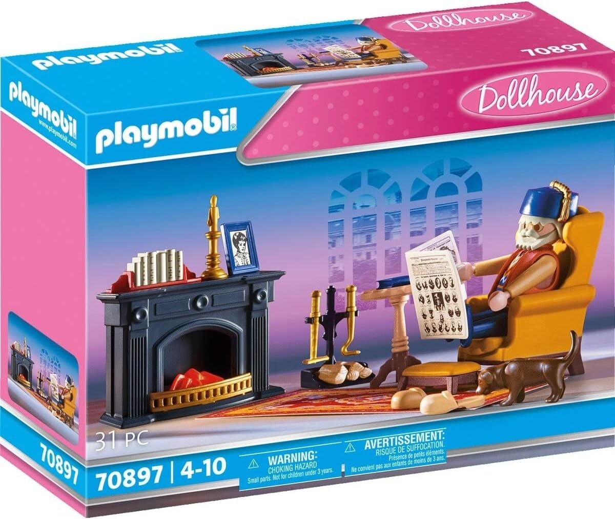 PLAYMOBIL DOLLHOUSE 70897 STANZA DEL CAMINO